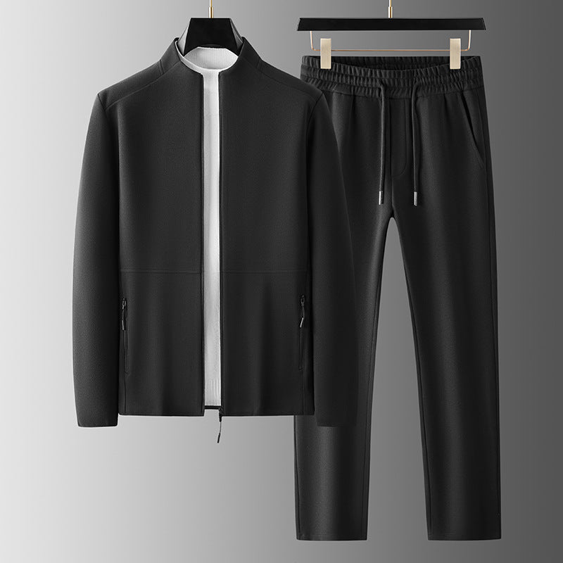 Søren | Elastisk træningssæt med jakke og bukser til mænd