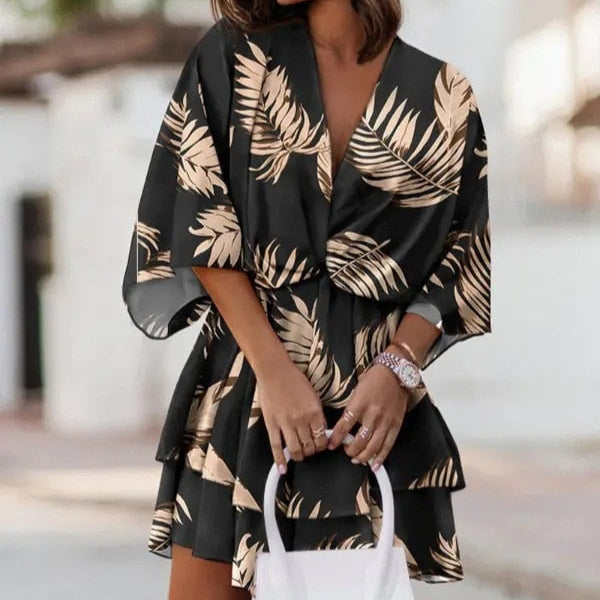 Boheme-inspireret kort kjole til kvinder