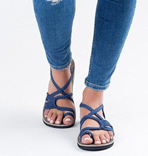 Majken | Luksus Sandaler i Naturmaterialer