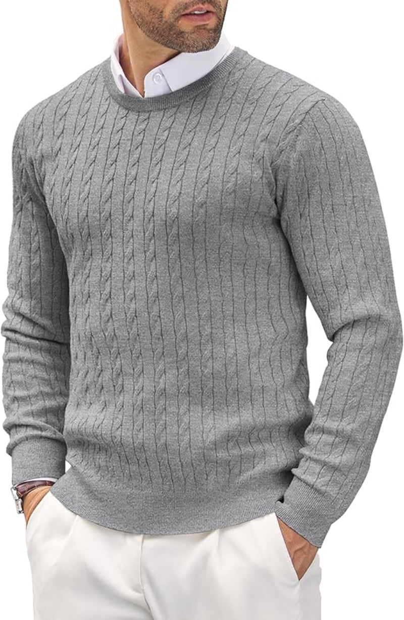 Emil | Slim fit sweater med rund hals til mænd