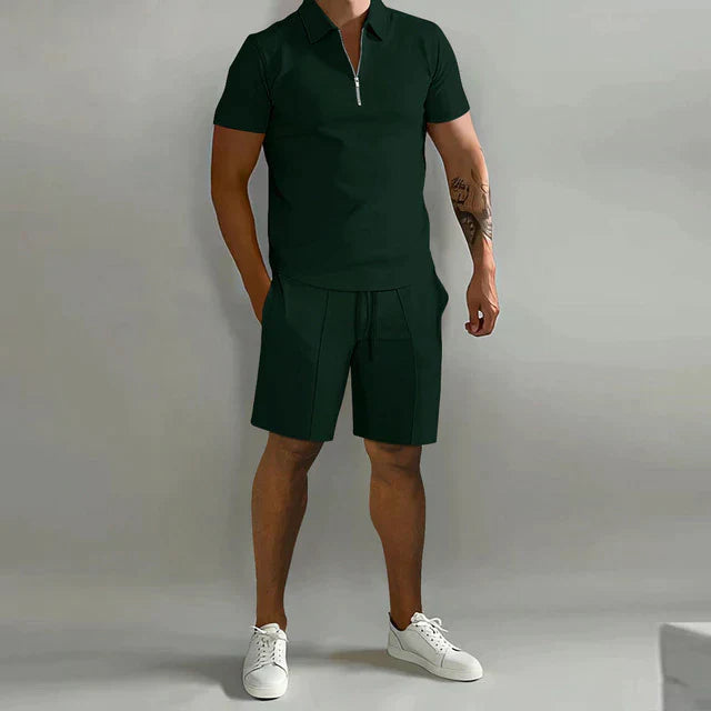 Eksklusivt Sommer Sæt med Polo og Shorts