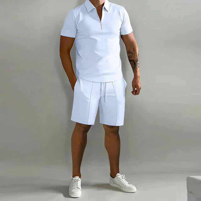 Eksklusivt Sommer Sæt med Polo og Shorts