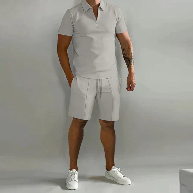 Eksklusivt Sommer Sæt med Polo og Shorts