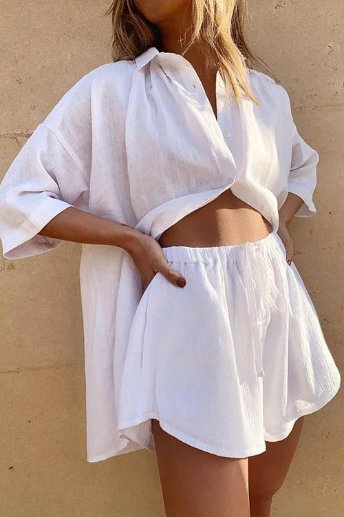 Irina | Kort og Løst Sæt i Casual Stil