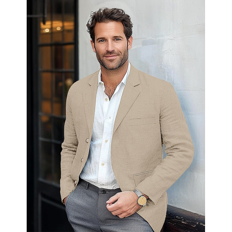 Elegant Klassisk Blazer i Slank Pasform