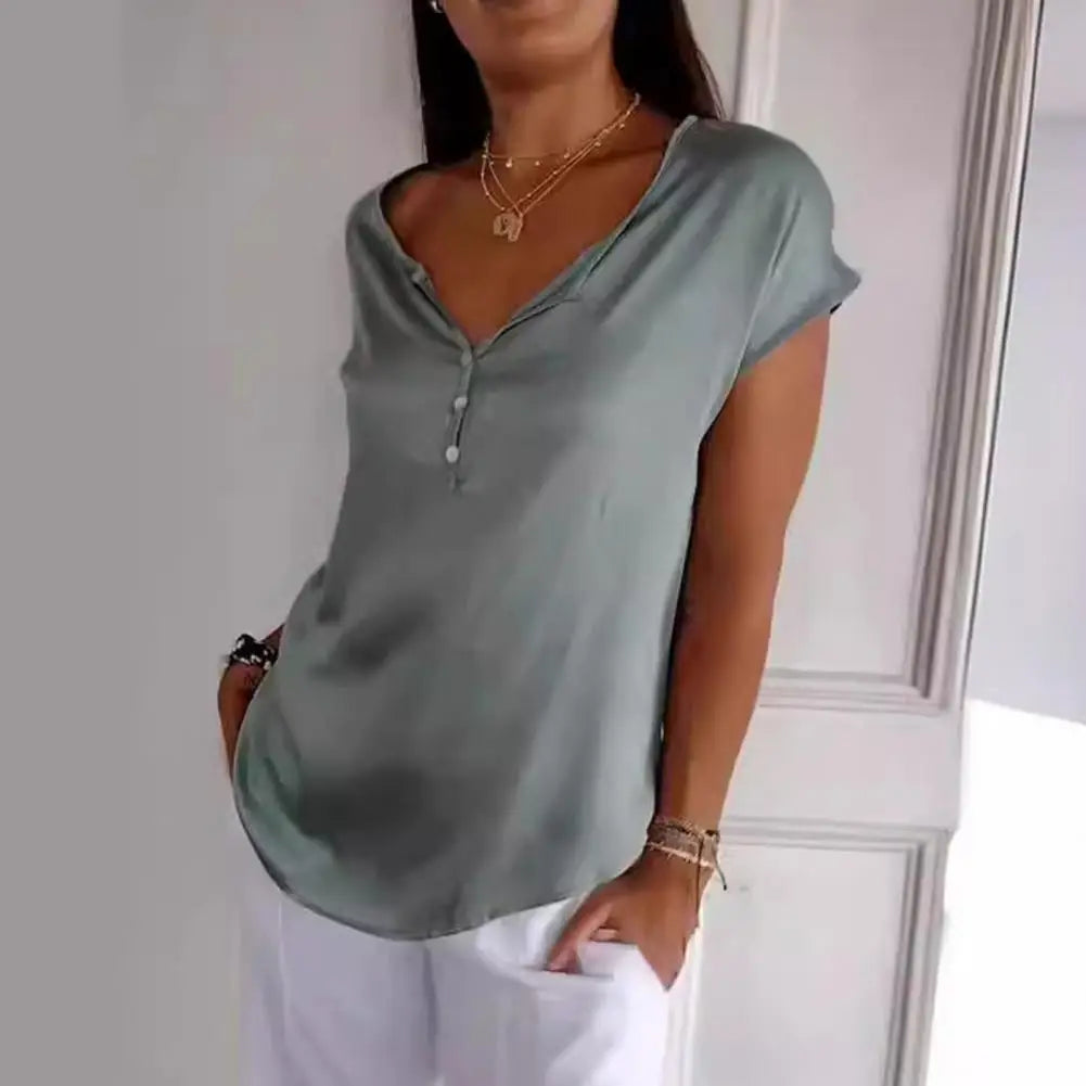 Elegant Damebluse med Lange Ærmer