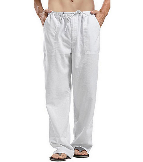 Let og Åndbar Linnedbukser til Mænd for Komfort