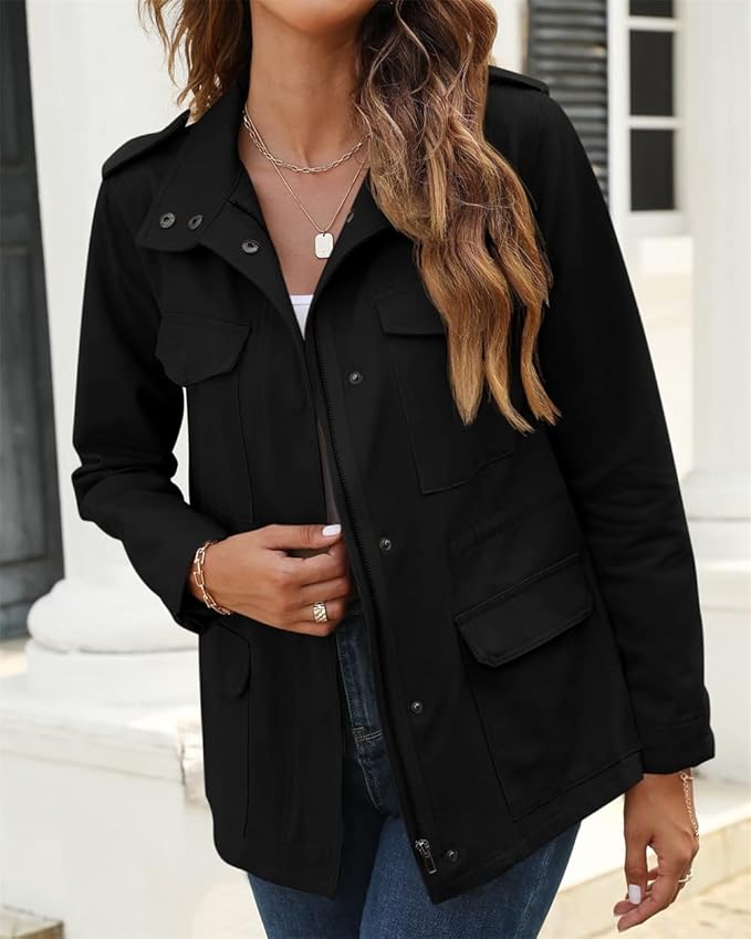 Maja | Moderne Damejakke med Lynlås