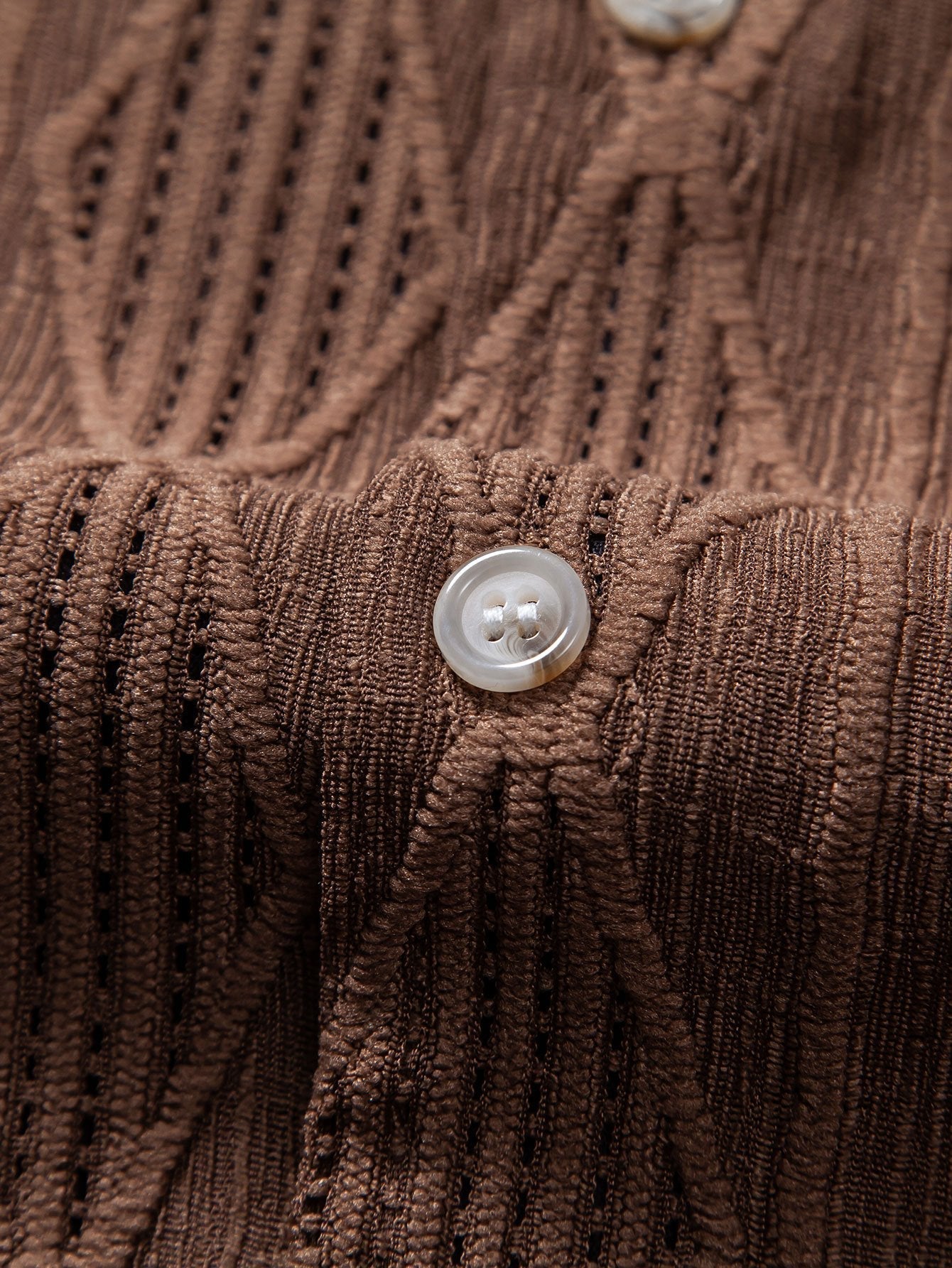 Mikkel | Casual Jacquard Skjorte med Struktur