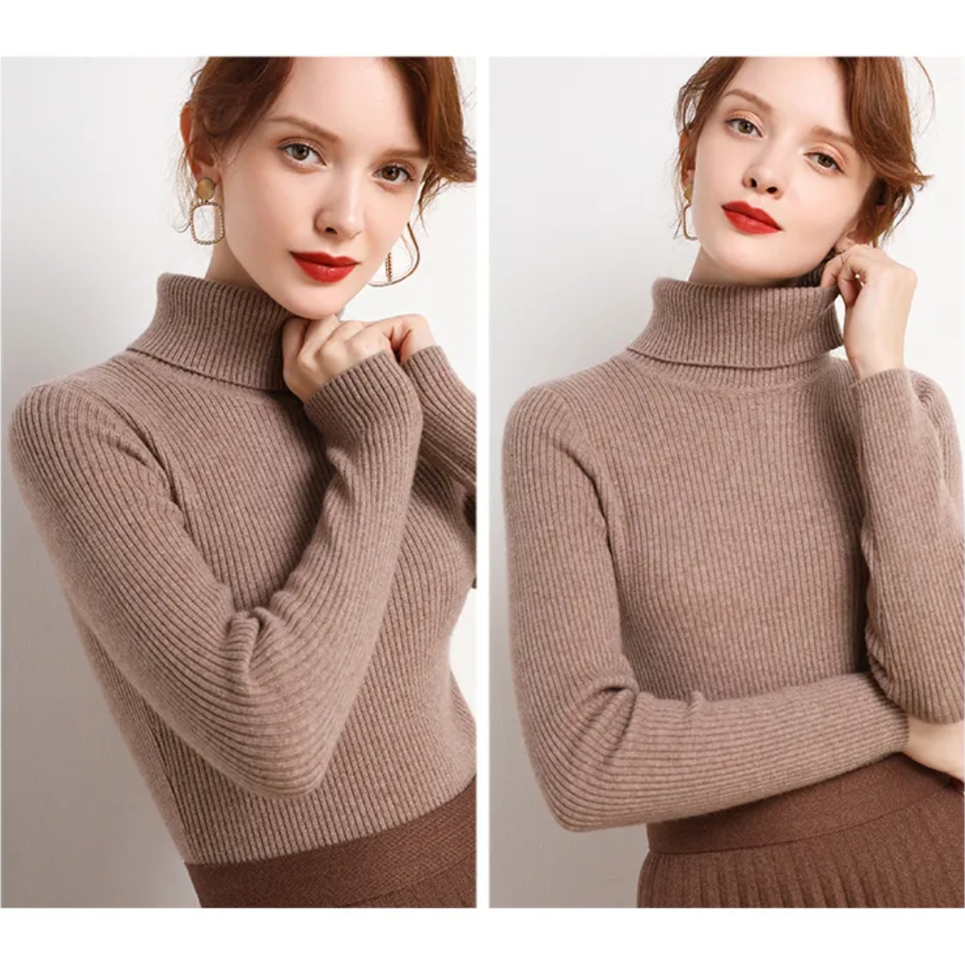 Tove | Vinterklar Cashmere Rullekrave Sweater
