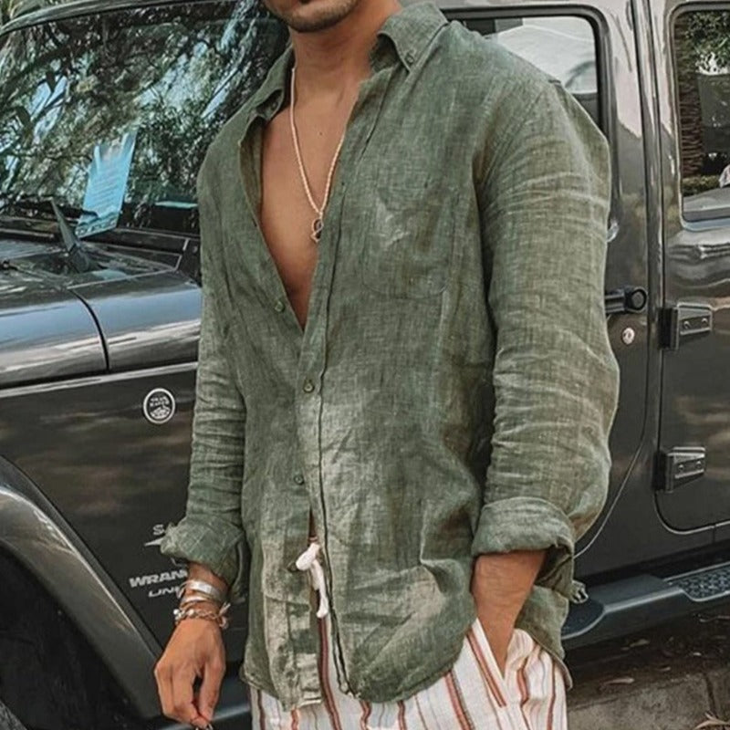 Emil | Casual Linned Skjorte til Varme Dage
