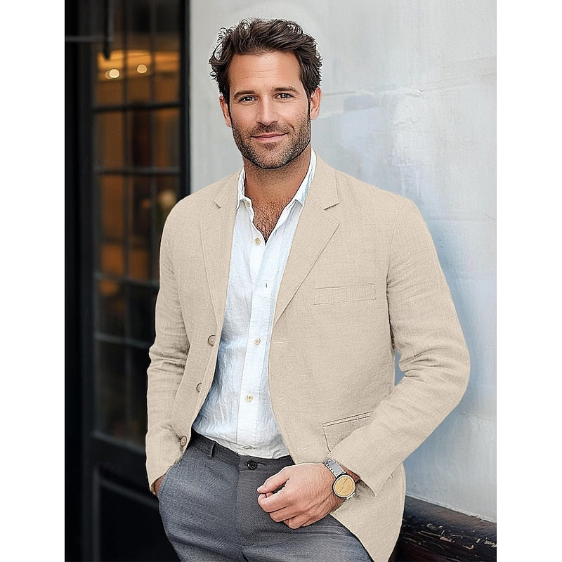 Elegant Klassisk Blazer i Slank Pasform