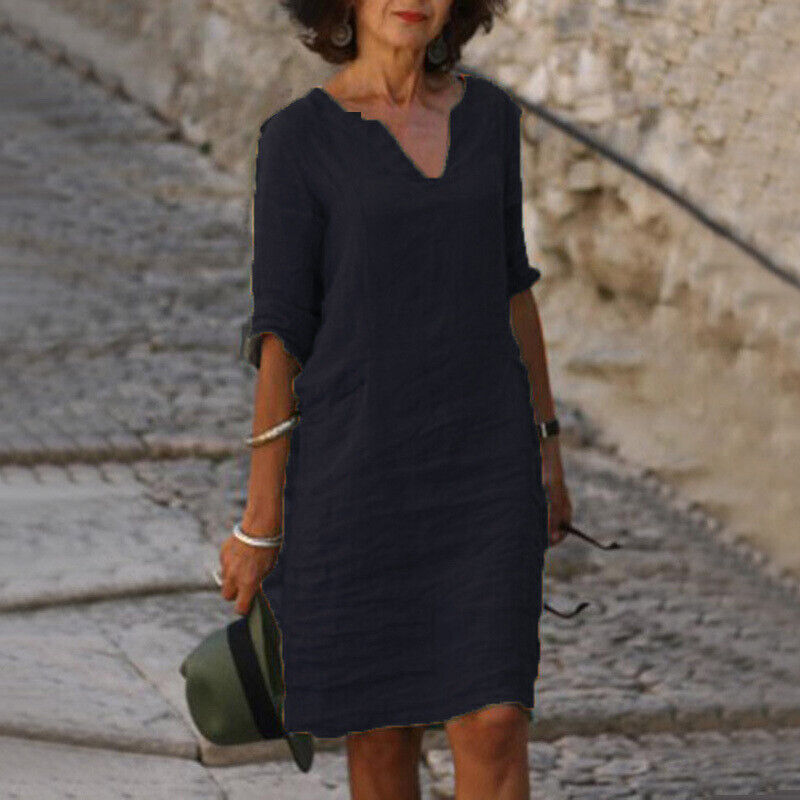 Stilfuld og Komfortabel Kjole til Kvinder