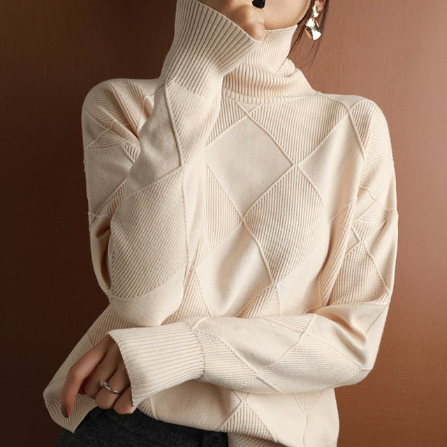 Hedda | Dame Turtleneck Sweater til Vinter Komfort