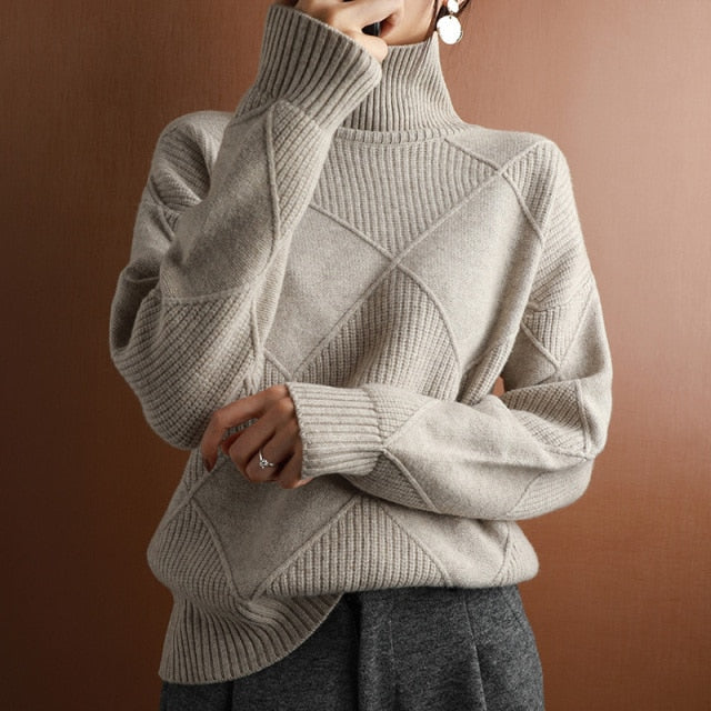 Hedda | Dame Turtleneck Sweater til Vinter Komfort