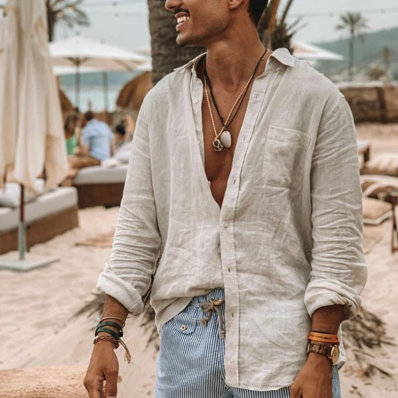 Emil | Casual Linned Skjorte til Varme Dage